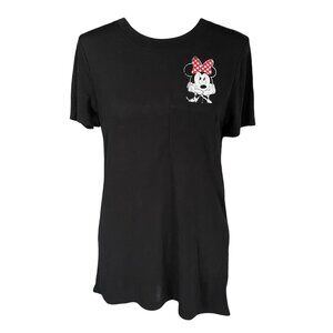 Modern Lux women's size small mini mouse black short sleeve crewneck t-shirt